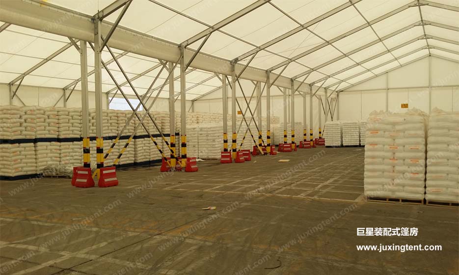 工業(yè)倉儲篷房南京揚(yáng)子石化巴斯夫公司12000平米