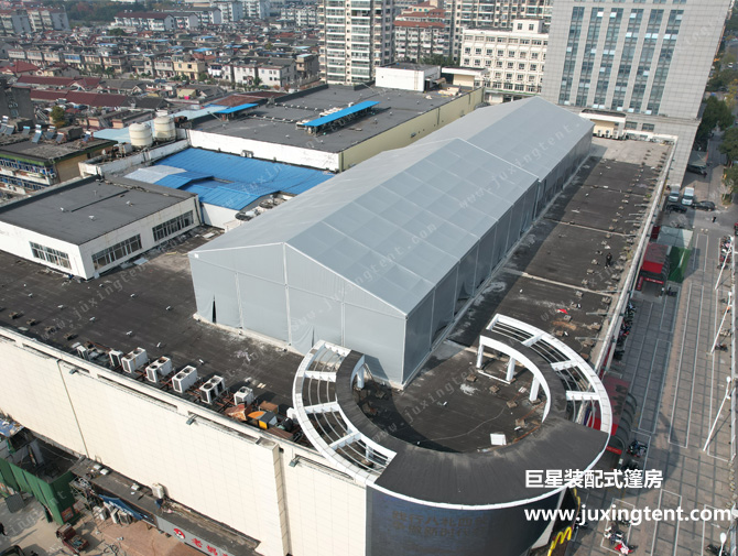 揚州樓頂體育篷房 籃球、羽毛球篷房場館