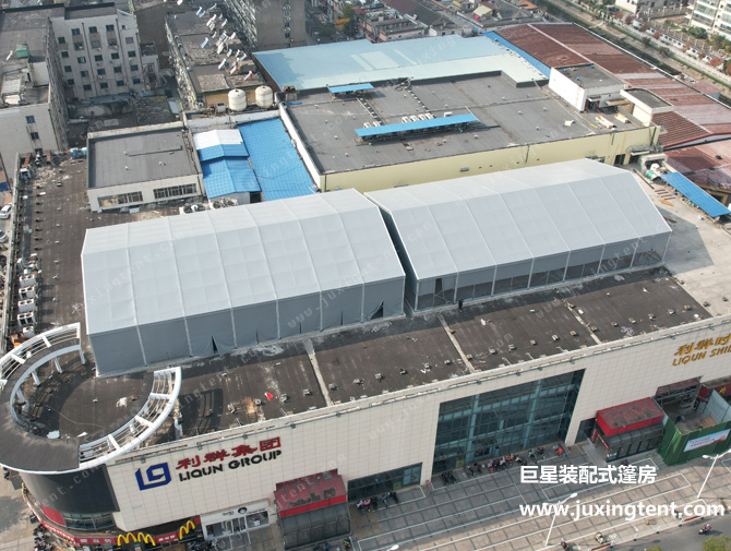 揚州樓頂體育篷房 籃球、羽毛球篷房場館